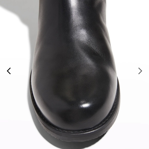 Stuart Weizmann Iconic 50/50 Black Leather Over the Knee Women’s Boot 7.5M NIB - Picture 4 of 8